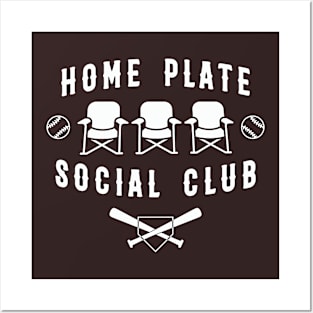 Home Plate  Social Club, Midday, Softball Mom, Softball Dad, Softball Game Day, Softball Grandma, Softball Family Posters and Art